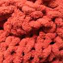 Chunky Knit Throw Blanket 60"X 80", 100% Handmade with Soft Chenille Yarn, 4.4lbs Thick Cable Knitted Blankets, Large Rope Knot Crochet Throws for Couch Sofa Bed Home Decor, Rust