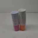 Hefty Party On Disposable Plastic Cups, Assorted, 16 Ounce, 100 Count