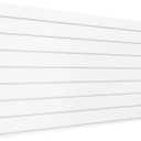 Neoaider Slatwall Panel 2 FT x 4 FT, Interlocking Slat Wall Paneling, Wall Mounted PVC Slat Wall Panels, Suitable for Garage Storage, Slatwall Board, Shelves - White