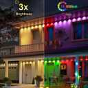 Fussion 200ft Permanent Outdoor Lights for House, 2025 Smart RGB LED Outside Lights with APP Remote Control, IP67 Waterproof Eternity Eaves Lighting for Christmas, Halloween, Holiday, Party, Daily