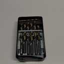 29Pcs Cobalt Drill Bit Set 1/16"-1/2", HSS with Black and Gold Finish, Twist Jobber Drill Bit Kit with Index Case for Cast Iron, Hard Metal, Stainless Steel, Plastic and Wood