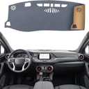 Dashboard Cover Dash Mat Fit for Chevy Blazer 2024-2019 Car Dash Board Mat Anti-Glare Carpet,Non-Slip Pad Sunshield Protector (Grey)