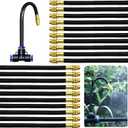 CESFONJER Irrigation Spray Nozzles, 20 Pcs 8mm Misting Nozzle, Adjustable Copper Atomizing Nozzle, Suitable for Watering Irrigation System for Lawn Terrace Garden