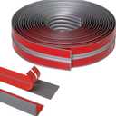 Wall Corner Protector, Inside & Outside Self Adhesive Wall Corner Guard&Edge Protector, Flexible Vinyl Corner Moulding Trim Caulk Strip, Peel and Stick Trim for Ceiling, Countertop, Grey,1.6inx10ft (Gray)