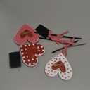 Geetery 3 Pcs Valentine's Day Decoration Heart Wooden Sign Standing Block Love Christian Tables Centerpieces Valentines Decoration Double Printed Table Sign for Wedding Party Favor Supplies(Classic)