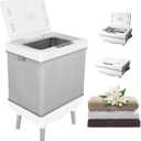 Foldable Towel Warmer & Dryer Bucket, 35L Electric Hot Towel Cabinet for Bathroom, Spa, Salon with Dual Modes (Heat/Dry), Patented Airflow Tech, Delay Start &
