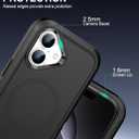 Magnetic Case for iPhone 17 with blet Clip Holster,[2X Screen Protector] [Military-Grade Protection], Heavy Duty Case for iPhone 17 6.3 Inchs,Black
