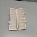 Foldable Pill Organizer 2 Times a Day w/Etched Labels -Dual Protection & Portable Weekly AM PM Pill Box, 7 Day Medicine Container, Large Travel Pill Case for Week Daily Supplement Vitamin - Khaki