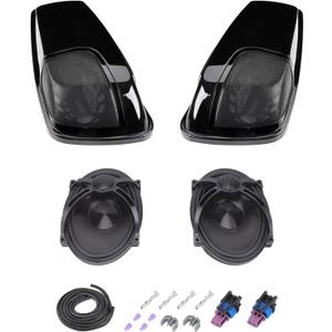 5x7 Saddlebag Speaker Lids Kit w/Speakers & Grills fit for Harley Touring Electra Glide Road Glide Road King Street Glide Ultra Limited 2014-2023 Hard Saddlebag Audio Lid Replacement