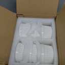 MALACASA Ramekins 6 oz Oven Safe, Porcelain Creme Brulee Ramekins Pudding Custard Cups Small Ceramic Souffle Dishes Ramakan Ramiken Ramicans Baking Bowls Set of 6, White, Series RAMEKIN-DISH