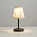 5W LED Cordless Mini Lamp,3000 mah Battery Operated Lamps,3 Color Temperature Dimmable Table Light, Small Rechargeable Lamp, Kitchen Lamps countertop, Restaurant (Black) (Black-9.8 inch-1pack)