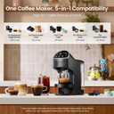 Magician2 Mini Coffee Maker compatible with Keurig K Cup, Nespresso Original, Dolce Gusto, ESE Pods | LED Touchscreen, Customizable Brewing, 20 Bar, 42 oz | Espresso Coffee Machine for Home & Office