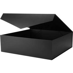 Black Extra Large Gift Box with Lids for Presents, 1 Count