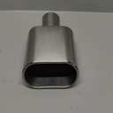 A-KARCK Rectangle Exhaust Tip 2.25" Inlet, Polished Square Exhaust Tailpipe Tip 3" x 5.5" Outlet 9.5" Long, Bolt on Design Easy Installation
