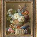 Abtgt 8x10 Canvas Floating Frame, Depth 2cm, Bronze Gold Antique Ornate Canvas Frame for Oil Painting Art Prints, Vertical or Horizontal Wall Display, 1 Pack