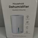 Dehumidifier, Dehumidifier for Home, 68 OZ Water Tank, Small Dehumidifiers for Bedroom (1000sq.ft) with 7 LED Lights, Ultra Quiet & Auto Shut off, Bathroom, Basement, Closet, Garage, RV. (White)