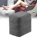Mediss Inflatable Foot Rest Pillow, Leg Elevation Stool for Office Desk, Car, Chair, Airplane Travel Bedridden Elderly, Height Adjustable
