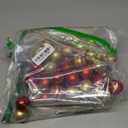 50pcs Christmas Balls 4cm / 1.6" Christmas Tree Hanging Ornaments Xmas Ball Decoration for Xmas Tree Wreath Garland, Red and Gold