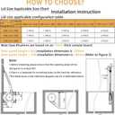 1 Pack Toy Box Hinges Soft Close Hinges for Wooden Box, Smooth Close Lid Support Kit, with Easy Installation Template, 105 Degree Open Angle