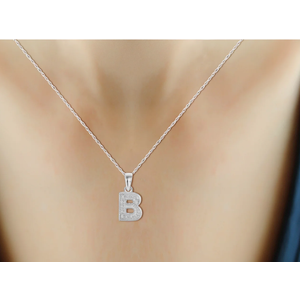 P10 Fad Silver Bubble Initial Neck B