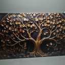 Tree Pictures Wall Decor Bedroom Black and Gold Wall Art for Living Room Large Wall Art for Office Large Size 29" x 58"