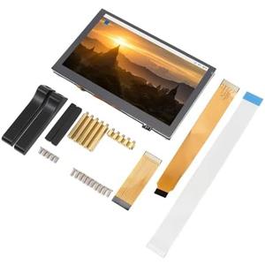 Touch Screen IPS Display 1024 X 600 DSI IPS LCD Display for Pi5 4B CM4 3B 3A 3B CM3+ CM3 + It 3A Connect Via Including Panel Touch Screen 4B This 5in