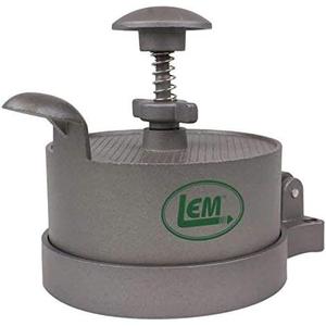 LEM Products Adjustable Burger Press, Spring-Loaded, Heavy-Duty Aluminum