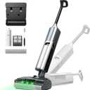 Wet Dry Vacuum Cleaner,Cordless Vacuum Mop Combo with Self-Cleaning,All in one Floor Cleaner Machine for Hard Floor,45kPa Suction 75 Mins Runtime Anti-Tangle,LED Light,180 Lay-Flat,Self Propelled