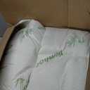 Ultra Soft Queen Size Mattress Topper - Viscose Made from Bamboo Pillow Top Mattress Pad for Back Pain Relief - Naturally Cooling for Hot Sleepers, Green