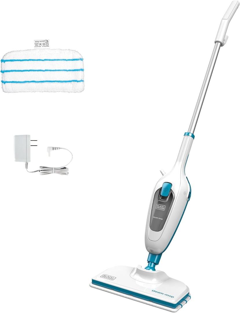 BLACK+DECKER Steam Mop, White (HSM13E1)