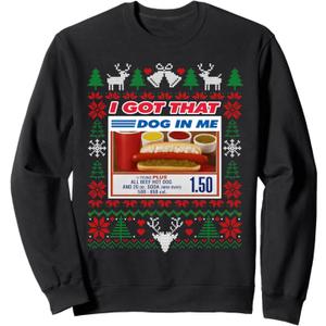 I Got That Dog In Me Funny Hotdog Christmas Ugly Style Sweatshirt S