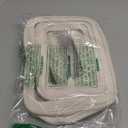 YOPCDJ 5PCS Diaper Bag Organizer Pouch Set, TSA Approved Toiletry BagClear Waterproof TPU Makeup Bag Set Travel Organizer Bags for Women and Kids,Mothers Day Gifts (White)