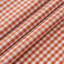 maxmill Checkered Rectangle Dining Room Tablecloth Water Resistance Wrinkle Free Spillproof Heavy Weight Gingham Plaid Table Cloth for Banquet Parties Holiday Dinner, 60 x 84 Inch Rust White