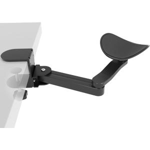Ergonomic Arm/Elbow Rest for Desk - Foldable Rotatable Elbow Support for Computer Desk, Office & Gaming Comfort (Black)