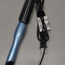PHOEBE Curling Iron Brush Anti-Scald Bristles Instant Heat Up Dual Voltage Ceramic Tourmaline Ionic Hair Curling Wand for All Hair Types (1 Inch)