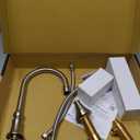 Kingston Brass KS2988DFL NuFrench Widespread Lavatory Faucet with Brass Pop-Up, Brushed Nickel