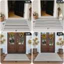 OJIA Black and White Outdoor Rug 3' x 5', Machine Washable Front Door Mats Outdoor, Cotton Hand-Woven Striped Porch Rug Entryway Rug Indoor/Outdoor Area Rug Floor Mat for Farmhouse/Living Room