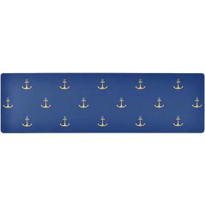 susiyo Gold Nautical Anchor Trivet & Table Runner, Heat Resistant 230F Table Trivet Runner Kitchen Table Runners Waterproof Protect Table Countertop Reversible for Hot Dishes Plates Pots