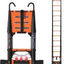 Telescoping Ladder, 16.5FT Extension Ladder，One-Step Collapsible, Aluminum Ladder for RV Home Outdoor, 330lbs Max Capacity