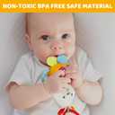 KiddoLab Easter Bunny Teething & Rattle Musical Toy for Infants and Babies - Light-up, Sensory Chew & Interactive Toy for Infants - Baby Basket Stuffer for 3 Months and Up