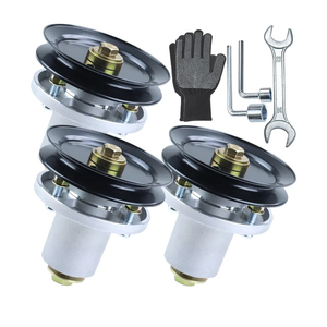 3 Pack 601804 Spindle Assembly with 604664 Pulley Replaces Hustler 601804 Spindle Assembly, Hustler Spindle 607418, Hustler 607418 Spindle Assembly for Hustler Raptor SD 54 Spindle Assembly