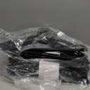 Amazon Basics Space Saving Plastic Clothes Hangers, Sturdy Closet Organizer for Shirts and Jackets, Adult Size, Black, 50-Pack