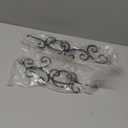 Lilys Home Deco Swirl Wall Sconce Tea Light Candle Holders, Steel, Black, Set of 2, with 2 Clear Glass Tealight Candle Holders