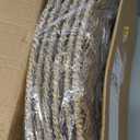 ELYKEN 13 Inch Mini Christmas Tree Collar, Seagrass Woven Xmas Tree Skirt for Artificial Trees, Rustic Farmhouse Wicker Tree Base Cover with Cord Cut-Out for Home Decor