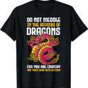 Do Not Meddle in The Affairs of Dragons for You are Crunchy T-Shirt, Navy Blue