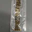 My Pretty Strap - Compatible Apple Watch Band Strap, Stainless Steel Fashion iWatch Replacement Strap- Easy Resizing, No Tool Needed, Fits Most Wrists- Compatible with Series 1-11, SE and Ultra (Double Chain Gold)