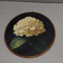 XNXLDYLH Vintage Dark Hydrangea Floral Round Framed Wall Art Decor, Moody Cottagecore Antique Gallery Hanging Wall Decor Decorations, Dark Academia Floral Canvas Prints Wall Art Paintings, 10x10 Inch