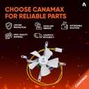 Canamax Upgraded Induction Fan Replacement Part for Pit Boss, Traeger, Camp Chef, Z Grills Pellet Grills - AC120V 60Hz Combustion Fan Kit