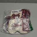 24 Pack Mini Christmas Stockings, 7.8 Inch Red and Black Buffalo Plaid Xmas Hanging Stockings with Different Christmas Patterns for Xmas Party Tree Fireplace Decorations