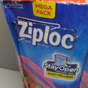 Ziploc Gallon Food Storage Bags, Stay Open Design with Stand-Up Bottom, Easy to Fill, 162 Count